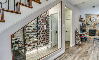 Under Stairs wine storage