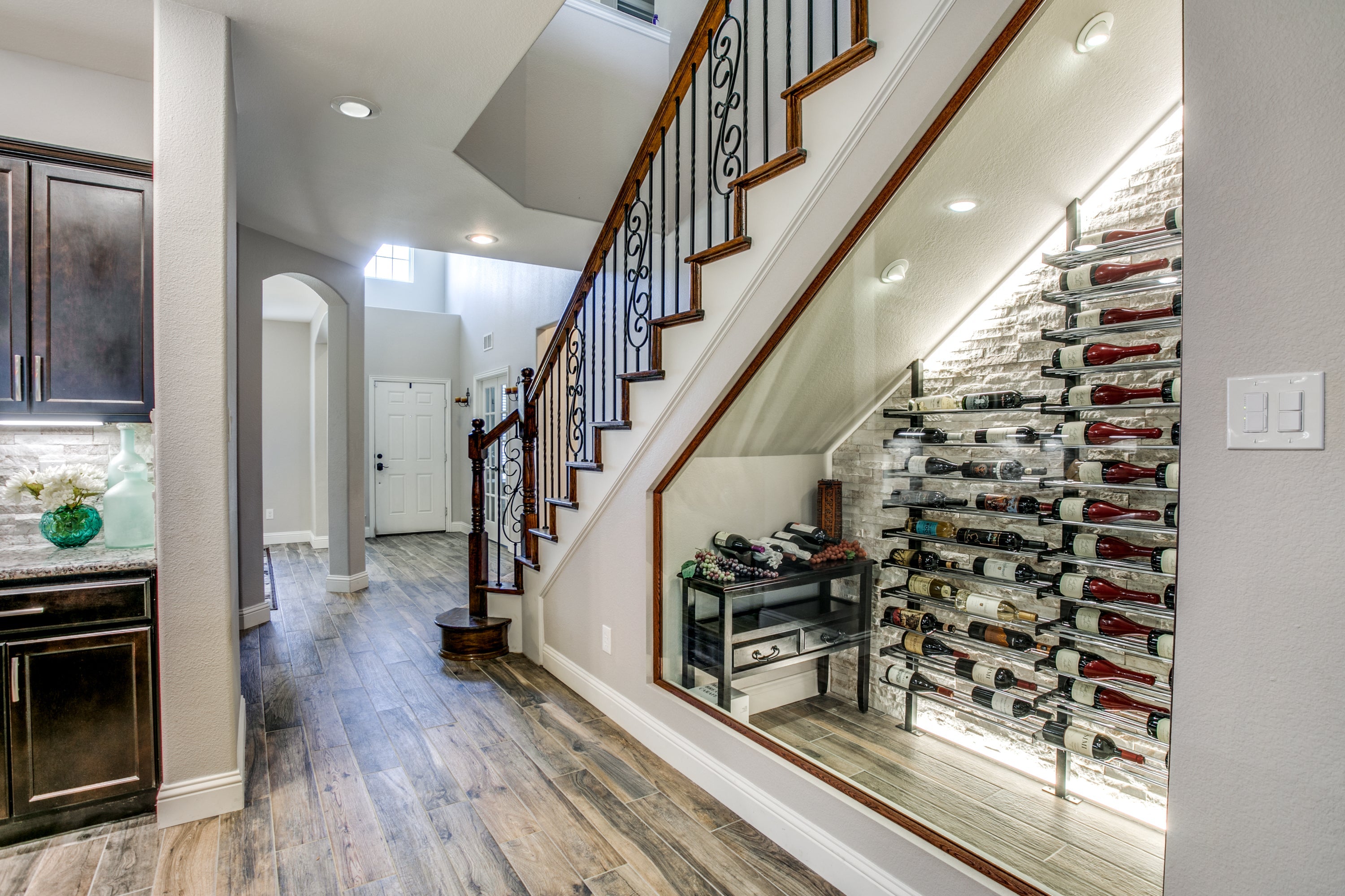 Under Stairs Wine Cellar
