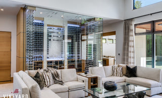 A Modern Glass Wine Room