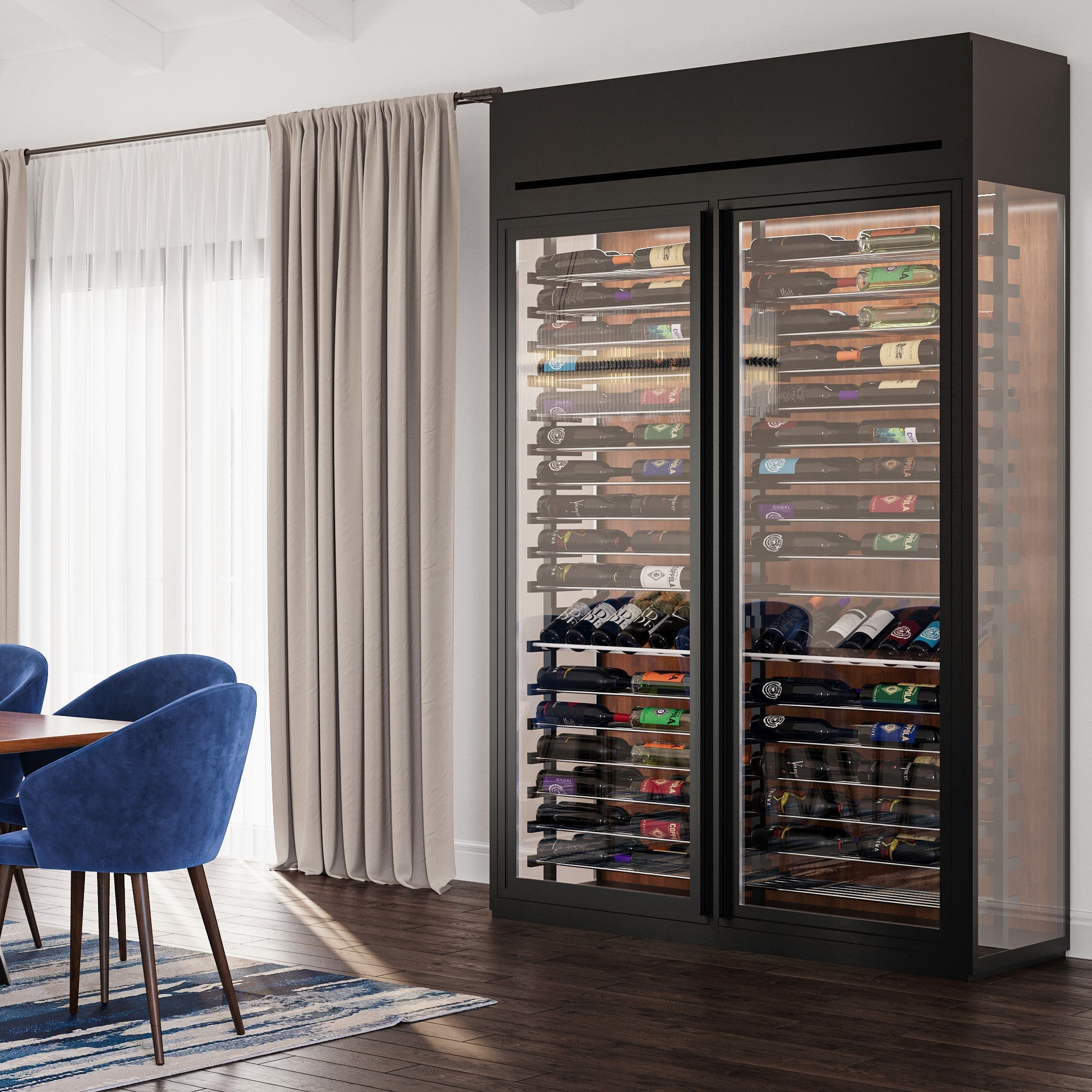 VITRUS Glass Enclosed Wine Cellar Model Two – Vineyard Wine Cellars