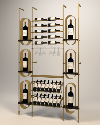 designer wine display