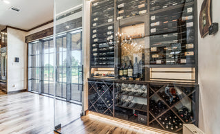 Wine display wall