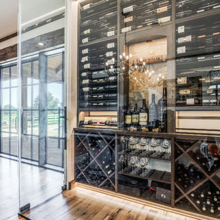 Wine display wall
