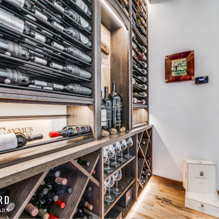 A temperature-controlled wine cellar