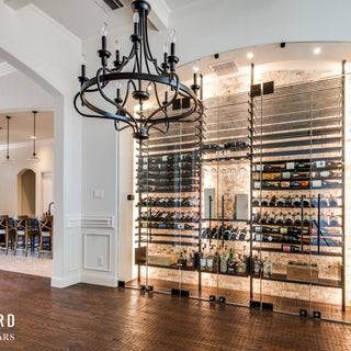 Elegant wine wall niche