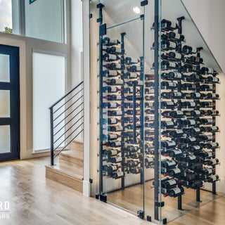 Understairs wine room