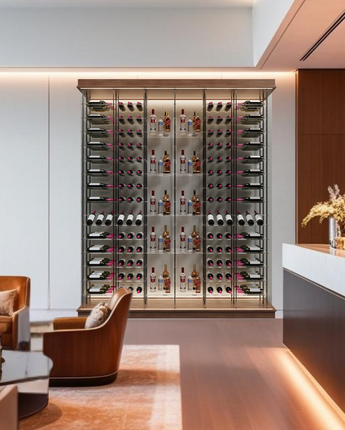 168-Bottle Elevation Wine Display