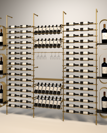 designer wine wall