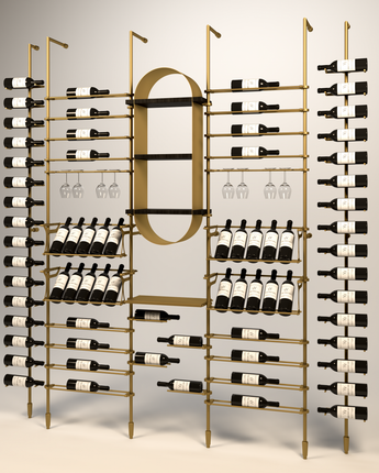 designer wine display