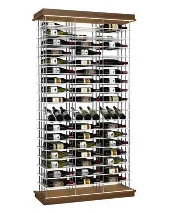 153-Bottle Elevation Wine Rack with Angled Display, Label Forward, Modern Wine Storage, Kessick
